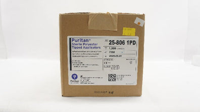 Puritan 25-806 1PD Sterile Polyester Tipped Applicators 6 inch - Box of 1000